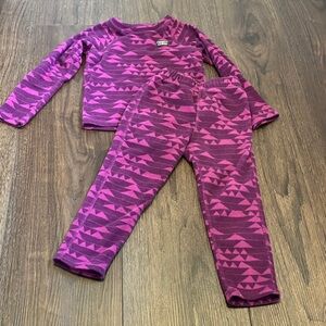 L.L. Bean Toddler Fitness Fleece Long-Sleeve Tee/Pants Set 4T